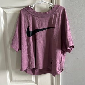 Purple Nike cropped tee!